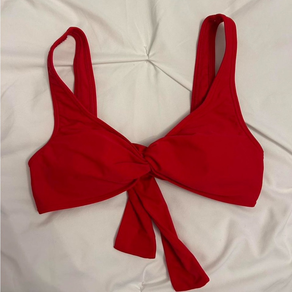 Abercrombie & Fitch Vibrant Red Swim Top